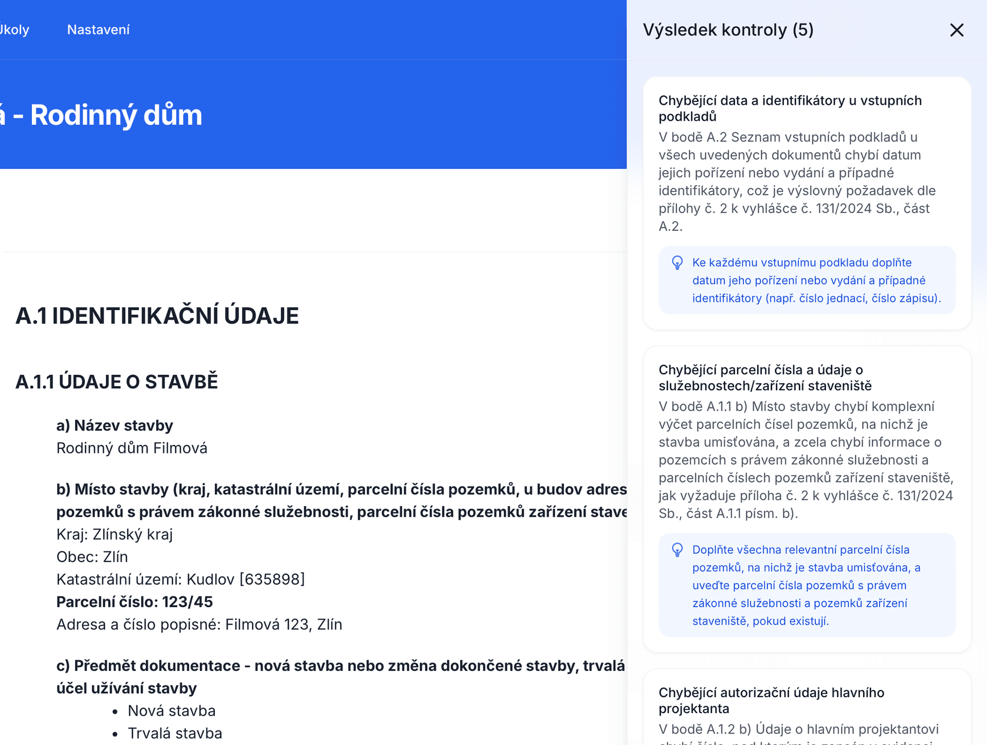 Automatická kontrola v QIK